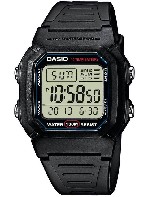 ZEGAREK MĘSKI CASIO W-800H-1A (zd100a) - KLASYKA + BOX