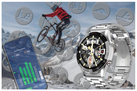 GRAVITY GT4-3 MEN'S SMARTWATCH - MAKING CALLS, STEPWATCH (sg023c)