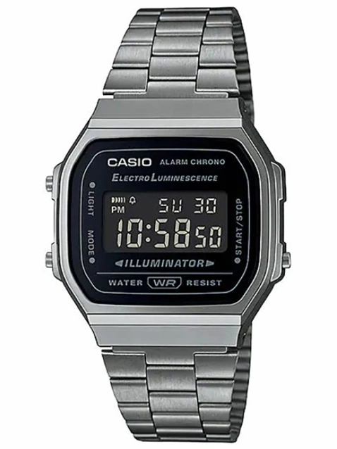 ZEGAREK MĘSKI CASIO A168WGG-1BDF (zd088d) - KLASYKA + BOX