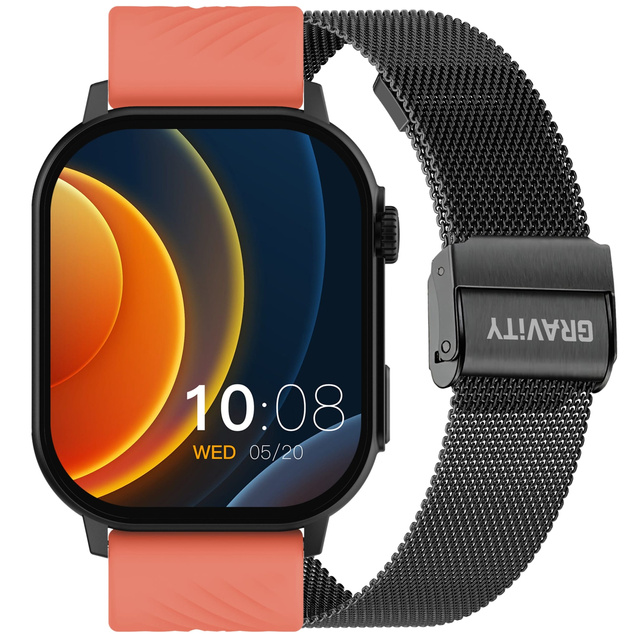 SMARTWATCH UNISEX GRAVITY GT15-3 - BLUETOOTH CONNECTIONS, ADDITIONAL PASSAGE (sg029c)