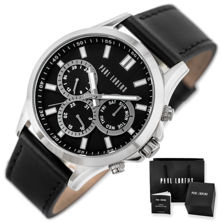 PAUL LORENS MALE WATCH - PL8071A2-6F1 (zg373d) + BOX