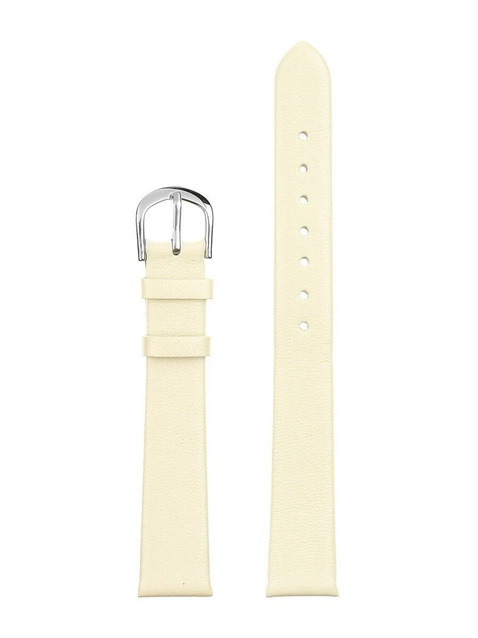 W36L leather watch strap - beige - 16mm