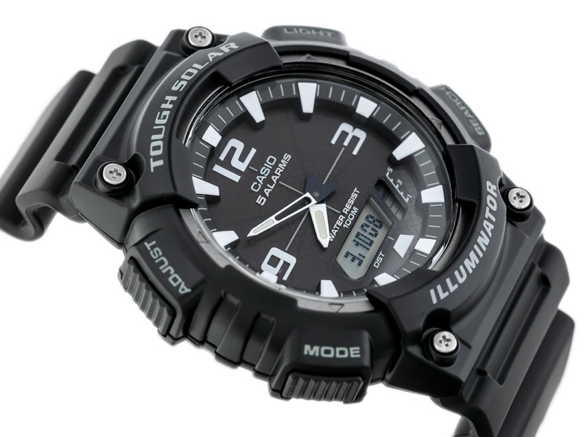 CASIO MEN'S WATCH AQ-S810W-1AV (zd044h) - SOLAR POWERED + BOX