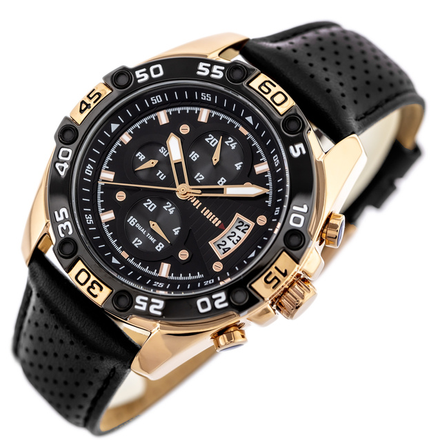 PAUL LORENS MEN'S PRESENT SET - Watch + Bracelet (zg375f)