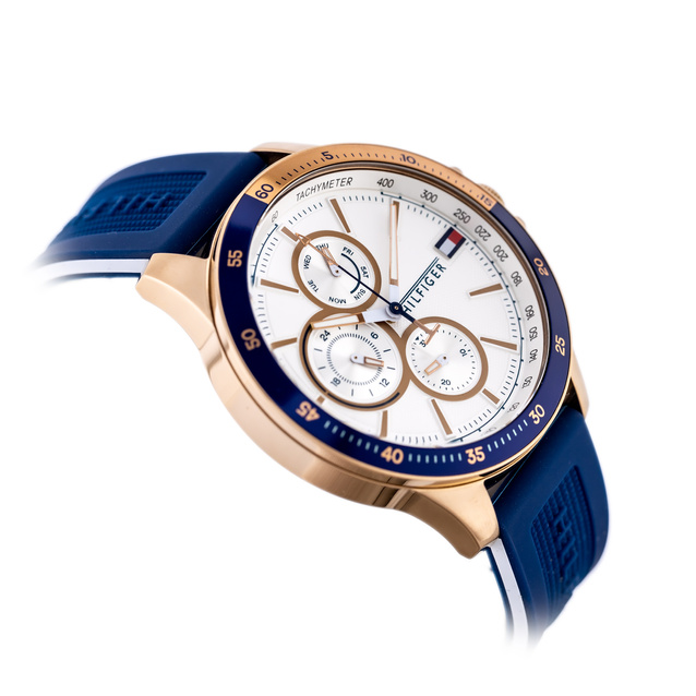TOMMY HILFIGER MEN'S WATCH Bank 1791778 (zf064a) + BOX