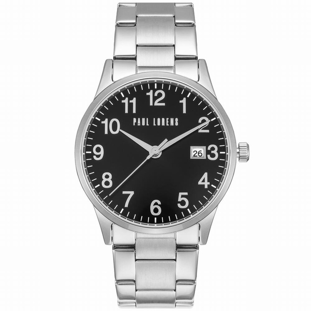 PAUL LORENS MEN'S PRESENT SET - Watch + Bracelet (zg368d)