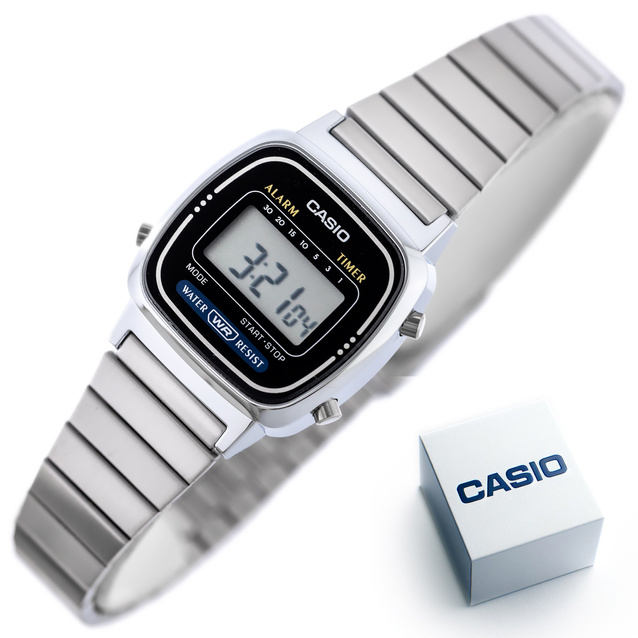 CASIO VINTAGE LA670WA-1D WOMEN'S WATCH (zd597c) + BOX