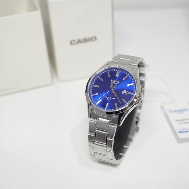 Zegarek Męski Casio MTS-115D-2A1 + BOX (zd292a) SZAFIR