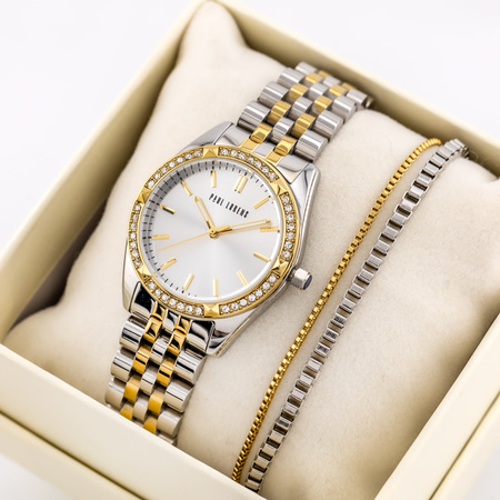 PAUL LORENS WOMEN'S PRESENT SET - Watch + bracelet (zg543e) 
