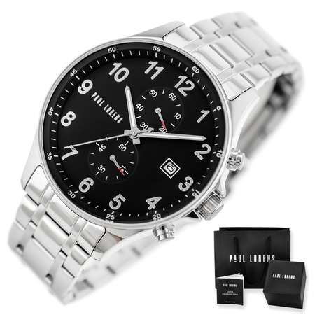 PAUL LORENS MALE WATCH - PL20002B-1C1 (zg383d) + BOX