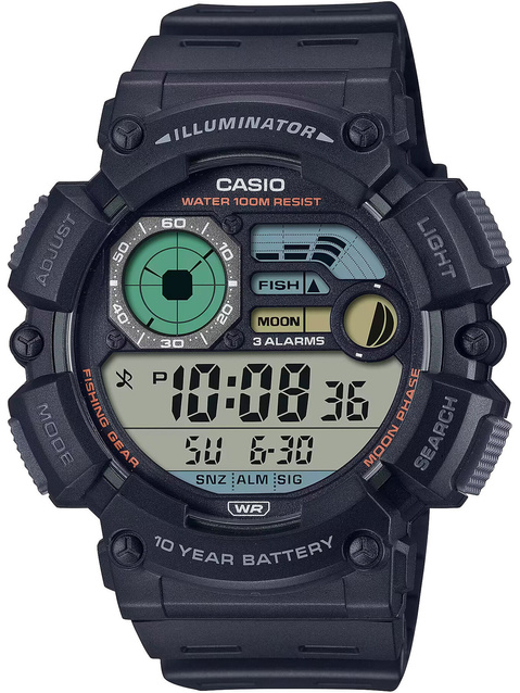 CASIO Men's Digital Moonphase WATCH WS-1500H-1A + BOX