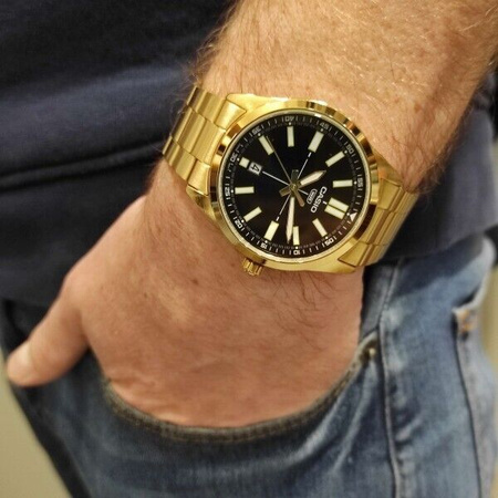 CASIO MEN'S WATCH MTP-VD02G-1E (zd217c) + BOX