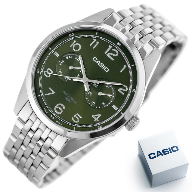 CASIO MTP-E340D-3A MEN'S WATCH (zd264c) + BOX