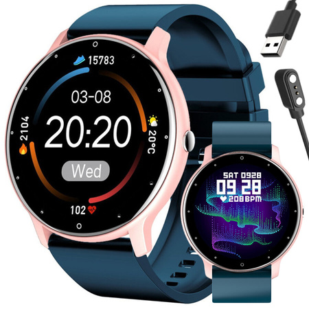 SMARTWATCH UNISEX GRAVITY GT1-4 - PULSOMETR, WŁASNE TARCZE (sg015d)