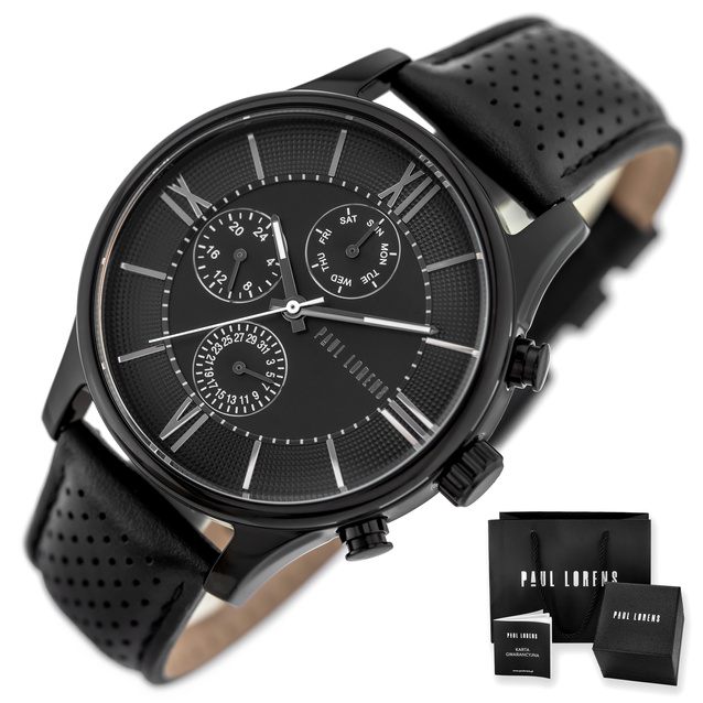 PAUL LORENS MALE WATCH - PL11652A6-1A1 (zg355a) + BOX