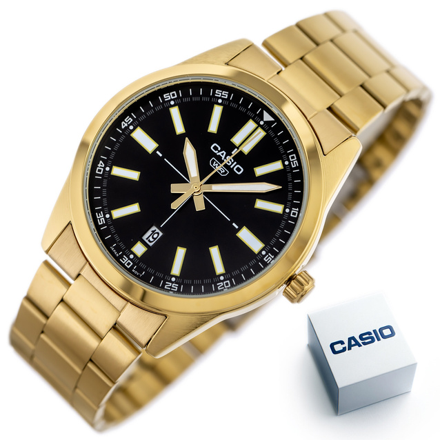 CASIO MEN'S WATCH MTP-VD02G-1E (zd217c) + BOX