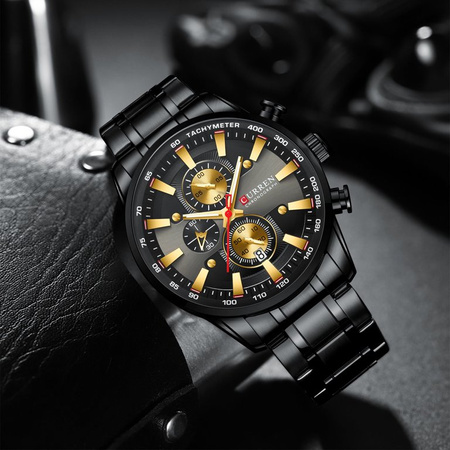 CURREN MEN'S WATCH 8351 (zc022c) CHRONOGRAPH +BOX