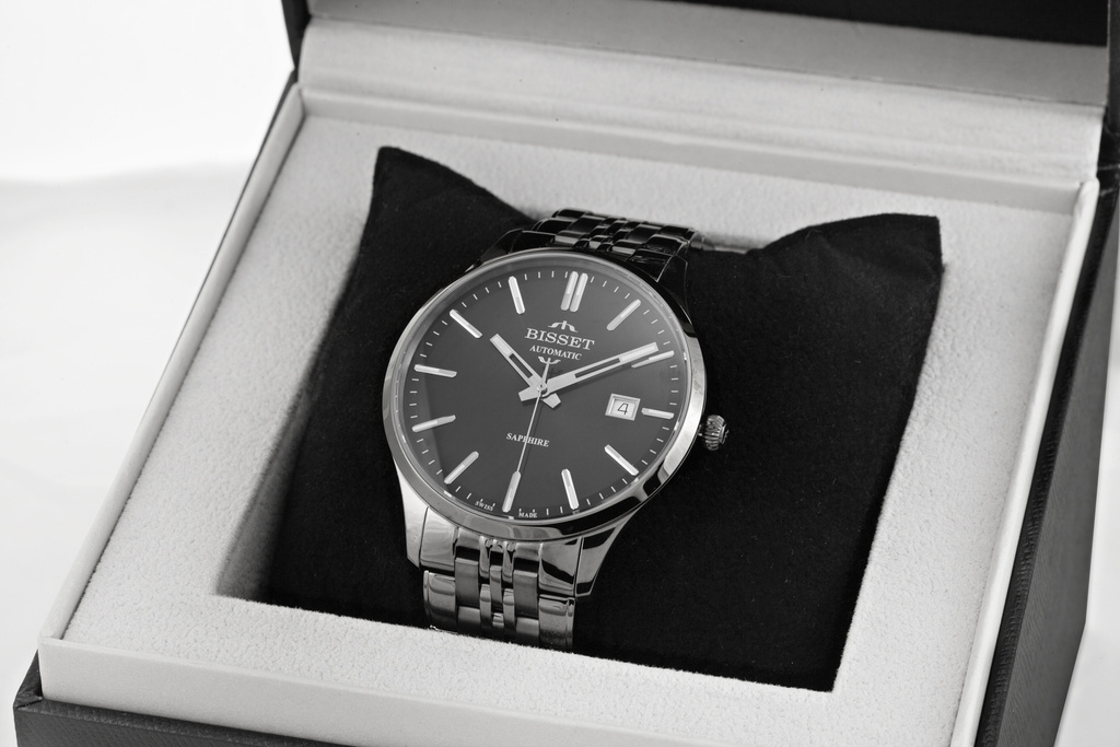 ZEGAREK MĘSKI BISSET BSMF37 - AUTOMAT (zb101c)