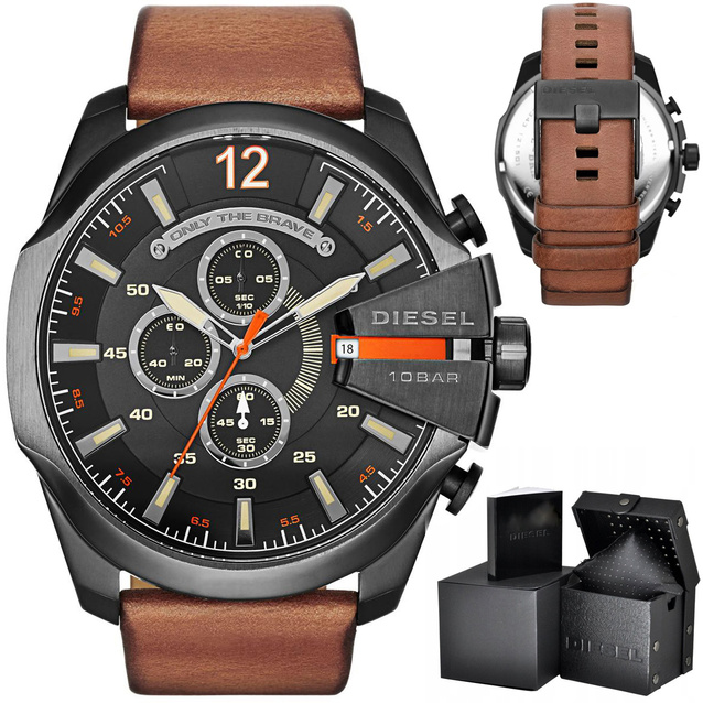 DIESEL MEN'S WATCH DZ4343 - MEGA CHIEF + BOX