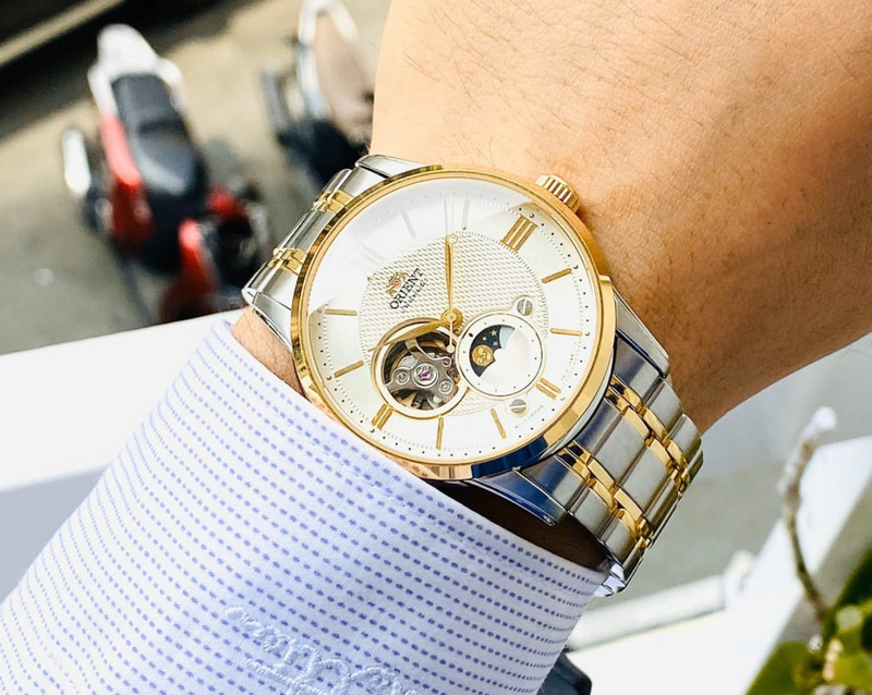 Zegarek Męski Orient Classic Sun & Moon  RA-AS0007S10B + BOX