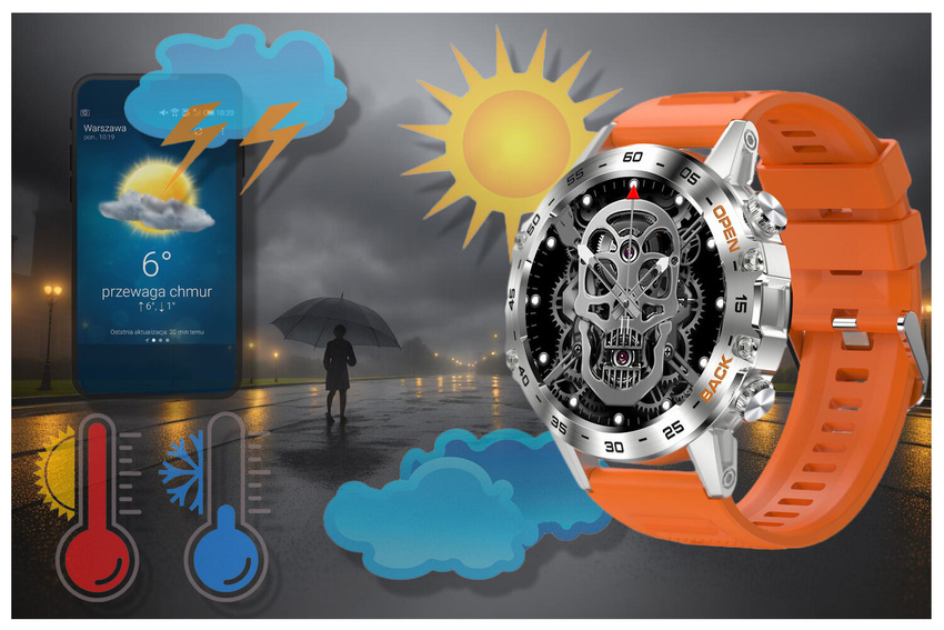 GRAVITY GT9-9-MEN'S SMARTWATCH- MAKING CALLS, PRESSURE METER (sg021i)