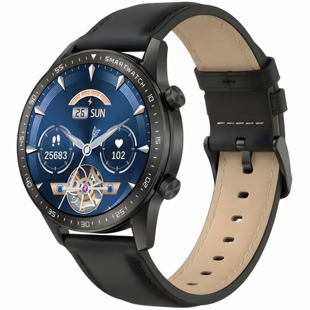 SMARTWATCH MĘSKI GRAVITY GT10-5 - AMOLED, DODATKOWY PASEK (sg046e)