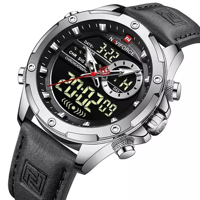 ZEGAREK MĘSKI NAVIFORCE NF9208- CHRONOGRAF (zn129b) + BOX