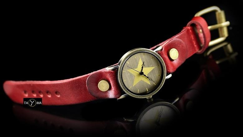 TAYMA WOMEN'S WATCH - RETRO PUNK 27 - red (zx583a)