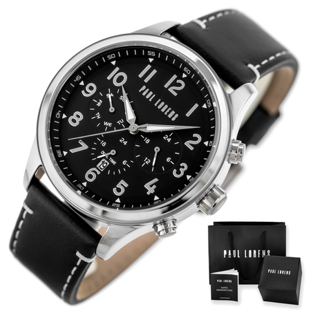 PAUL LORENS MALE WATCH - PL20011A-1A1 (zg378b) + BOX