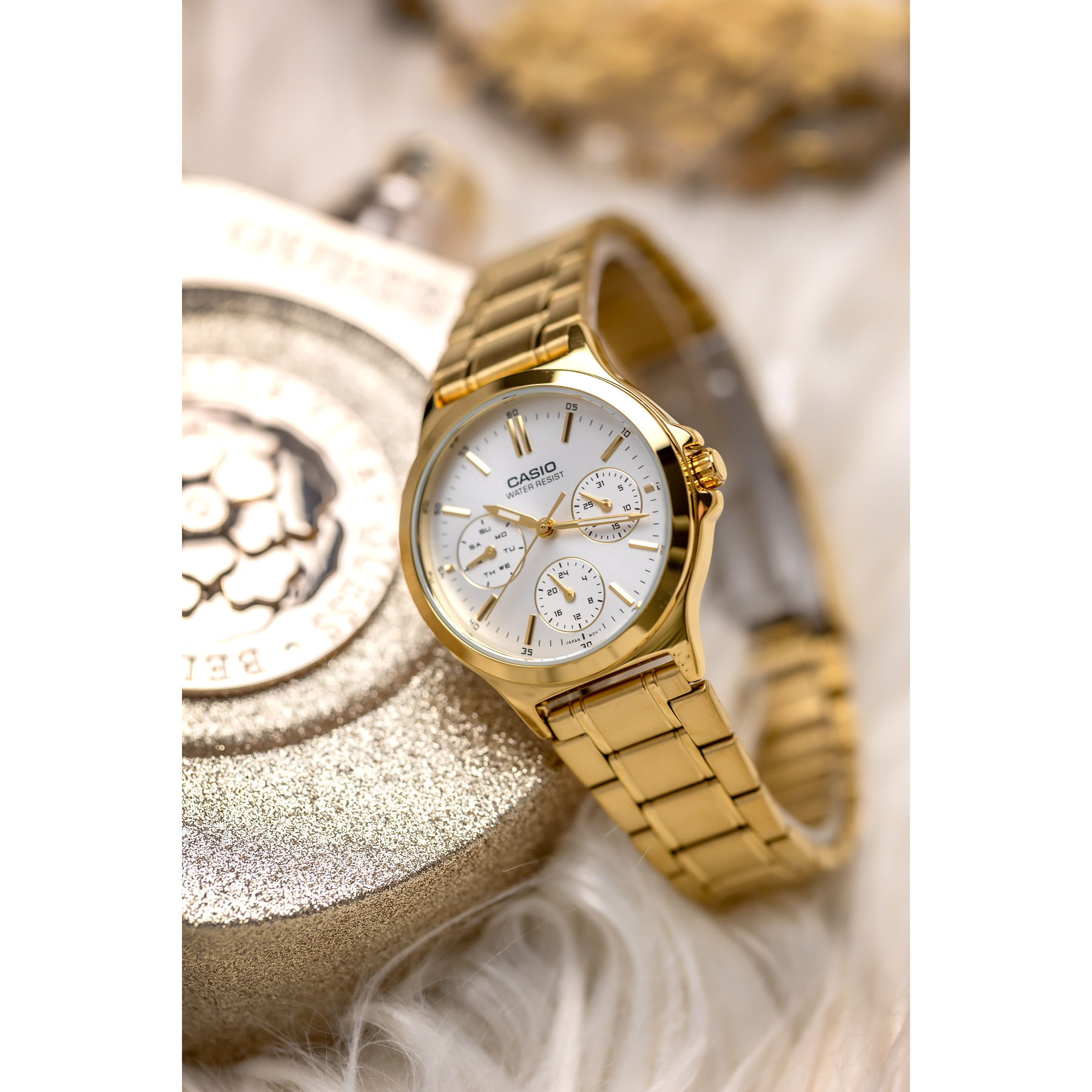 ZEGAREK DAMSKI CASIO LTP-V300G-7A (zd566b) + BOX