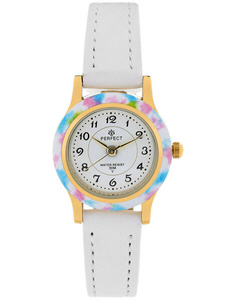 PERFECT CHILDREN'S COMMUNION WATCH LP195-06 - white/gold + BOX