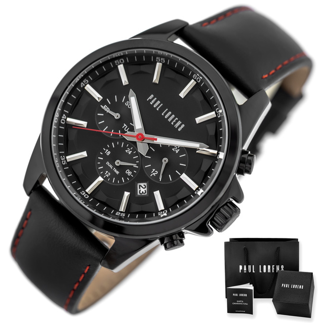 ZEGAREK MĘSKI PAUL LORENS - PL20010A-1A3 (zg379b) + BOX