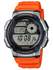 CASIO MEN'S WATCH AE-1000W 4BV (zd073d) - WORLD TIME + BOX