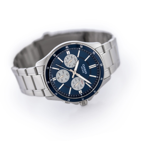 CASIO MEN'S WATCH MTP-1374D-2A3 (zd063h) + BOX