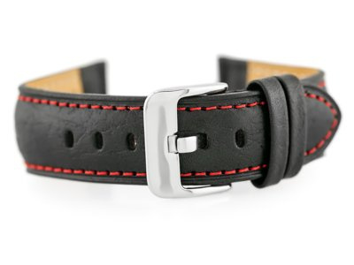 BISSET BS-157 leather watch strap - 18mm