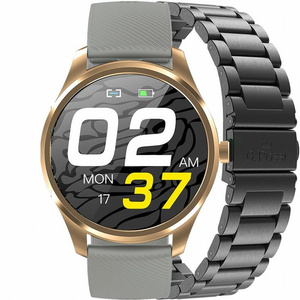 SMARTWATCH MĘSKI G. Rossi SW012-5 gold/gray + dodatkowa BRANSOLETA (sg007e)