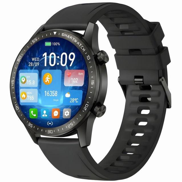 SMARTWATCH MĘSKI GRAVITY GT10-4 - AMOLED, DODATKOWY PASEK (sg046d)