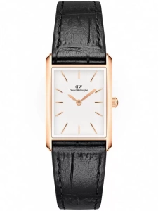 ZEGAREK DAMSKI DANIEL WELLINGTON Bound Black Crocodile Rose Gold 20mm DW00100693 + BOX