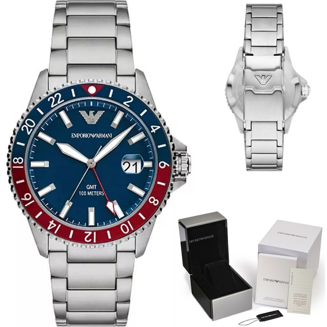 EMPORIO ARMANI MEN'S WATCH AR11590 - Diver GMT (zi112b)