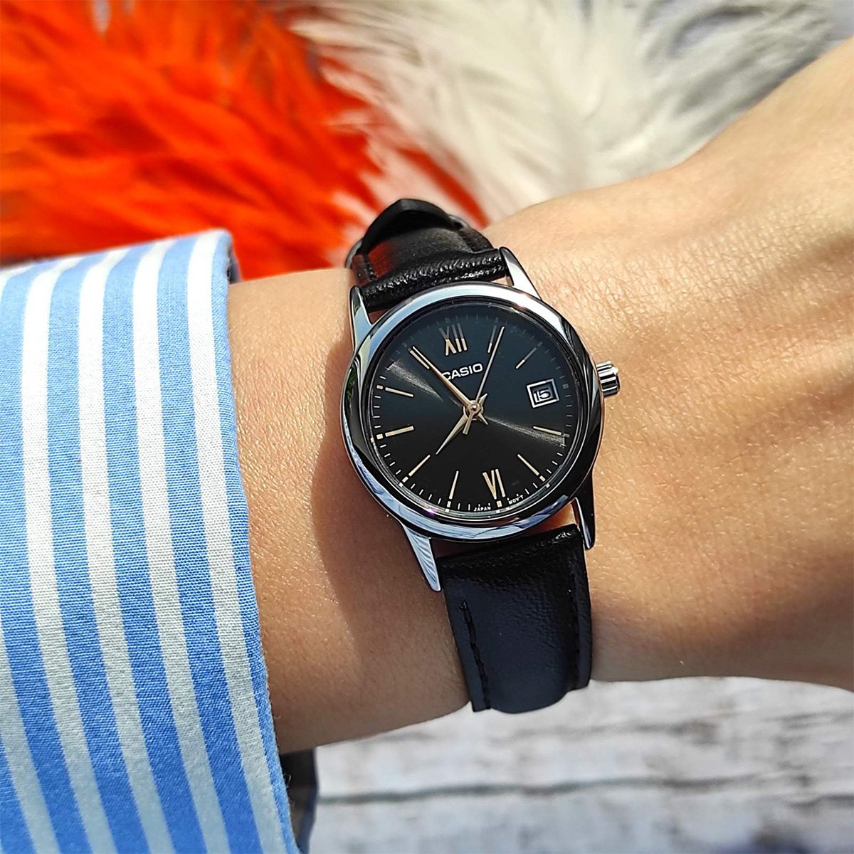 ZEGAREK DAMSKI CASIO LTP-V002L-1B3UDF (zd584j) + BOX