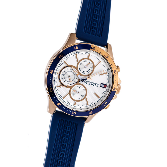 TOMMY HILFIGER MEN'S WATCH Bank 1791778 (zf064a) + BOX