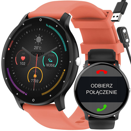 SMARTWATCH UNISEX GRAVITY GT1-3 PRO - ROZMOWY BLUETOOTH, DODATKOWY PASEK (sg027c)