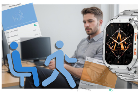 GRAVITY GT6-7 MEN'S SMARTWATCH - CALL MAKING, SNOW MONITOR (sg020g)