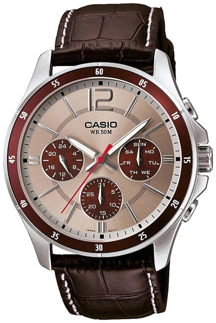 CASIO MEN'S WATCH MTP-1374L-7A1V (zd064c) + BOX