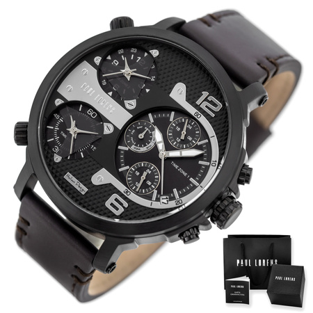 PAUL LORENS MALE WATCH - PL11706A2-1B2 (zg369d) + BOX
