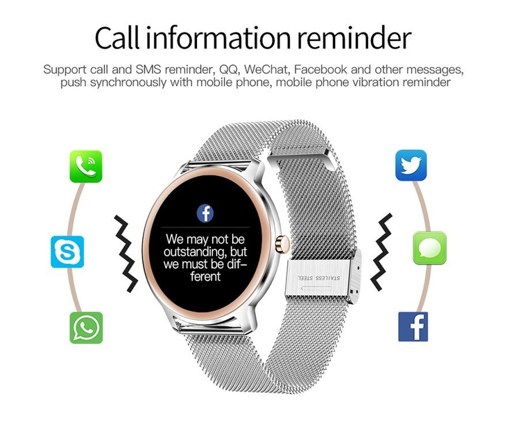 Rubicon RNBE66 WOMEN'S SMARTWATCH - OWN dial (sr014b)