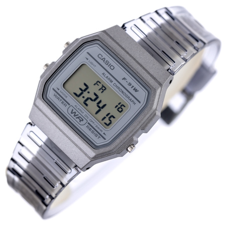 Zegarek Unisex Casio Retro Vintage F-91WS-8DF(zd648d)