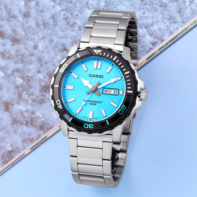 Zegarek Męski Casio MTD-125D-2A3 + BOX WR100