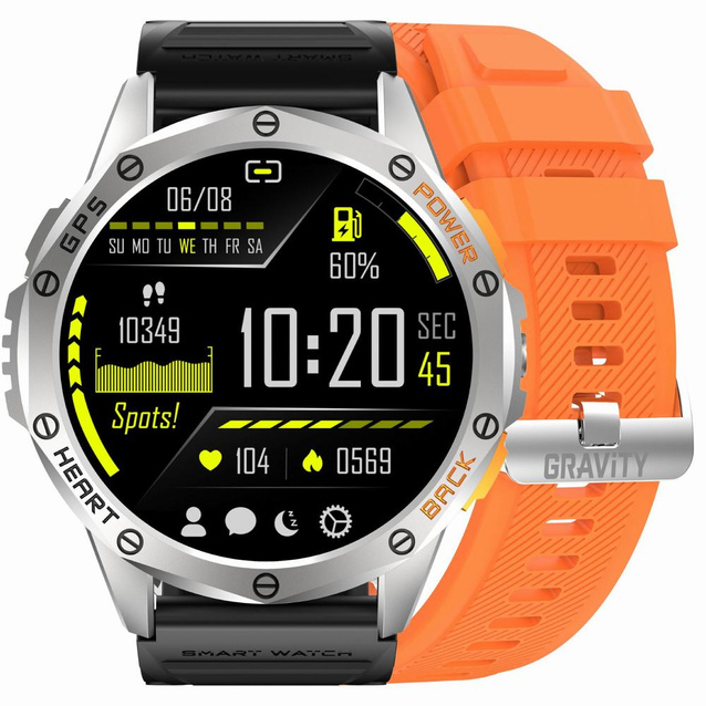 GRAVITY GT24-4 MEN'S SMARTWATCH - TIMER, ADDITIONAL PASSAGE (sg033d)