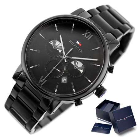 TOMMY HILFIGER MEN'S WATCH 1710410 EVAN (zf033a) + BOX
